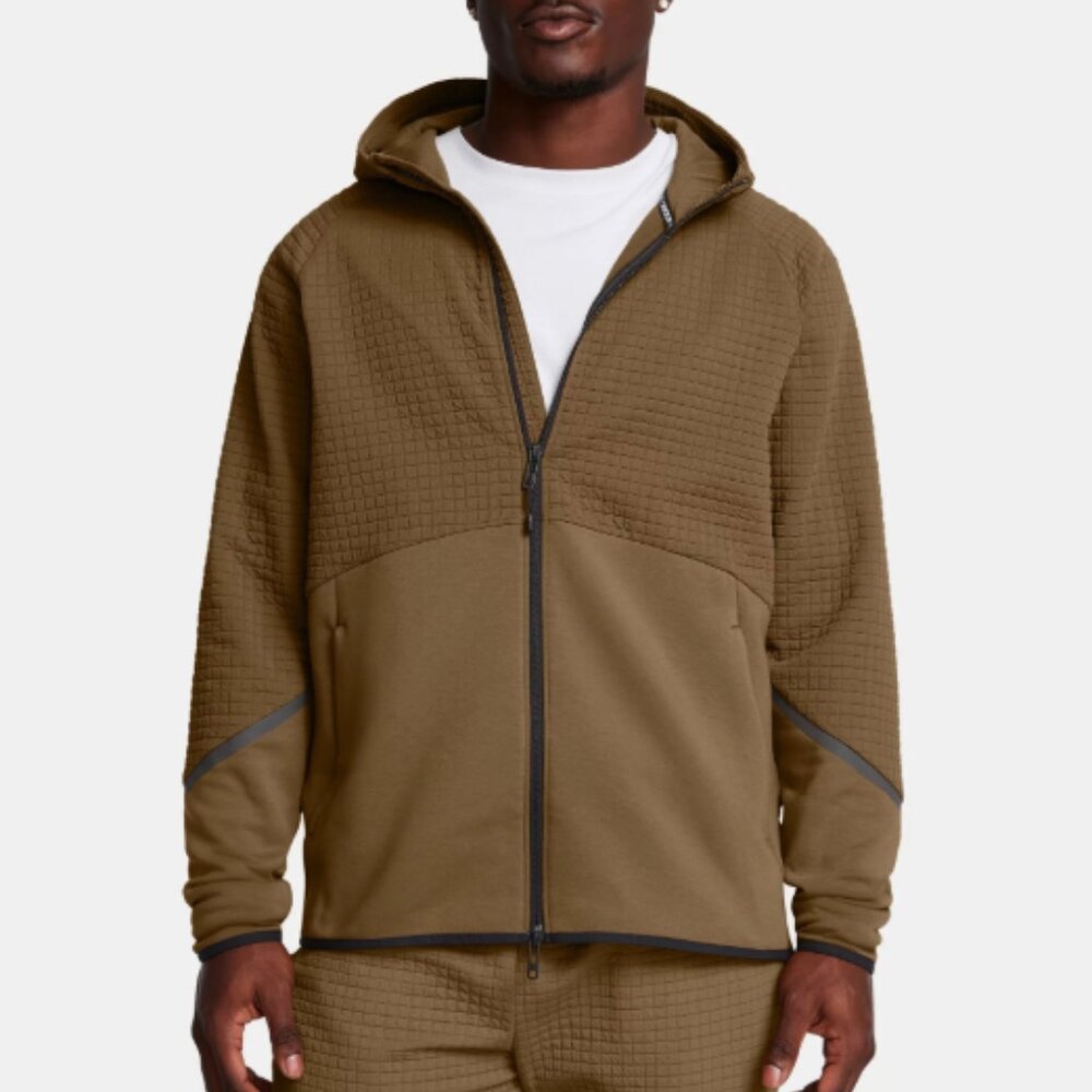 NWT New Under Armour Men's Unstoppable Fleece Grid Small S Jacket Coat Full Zip